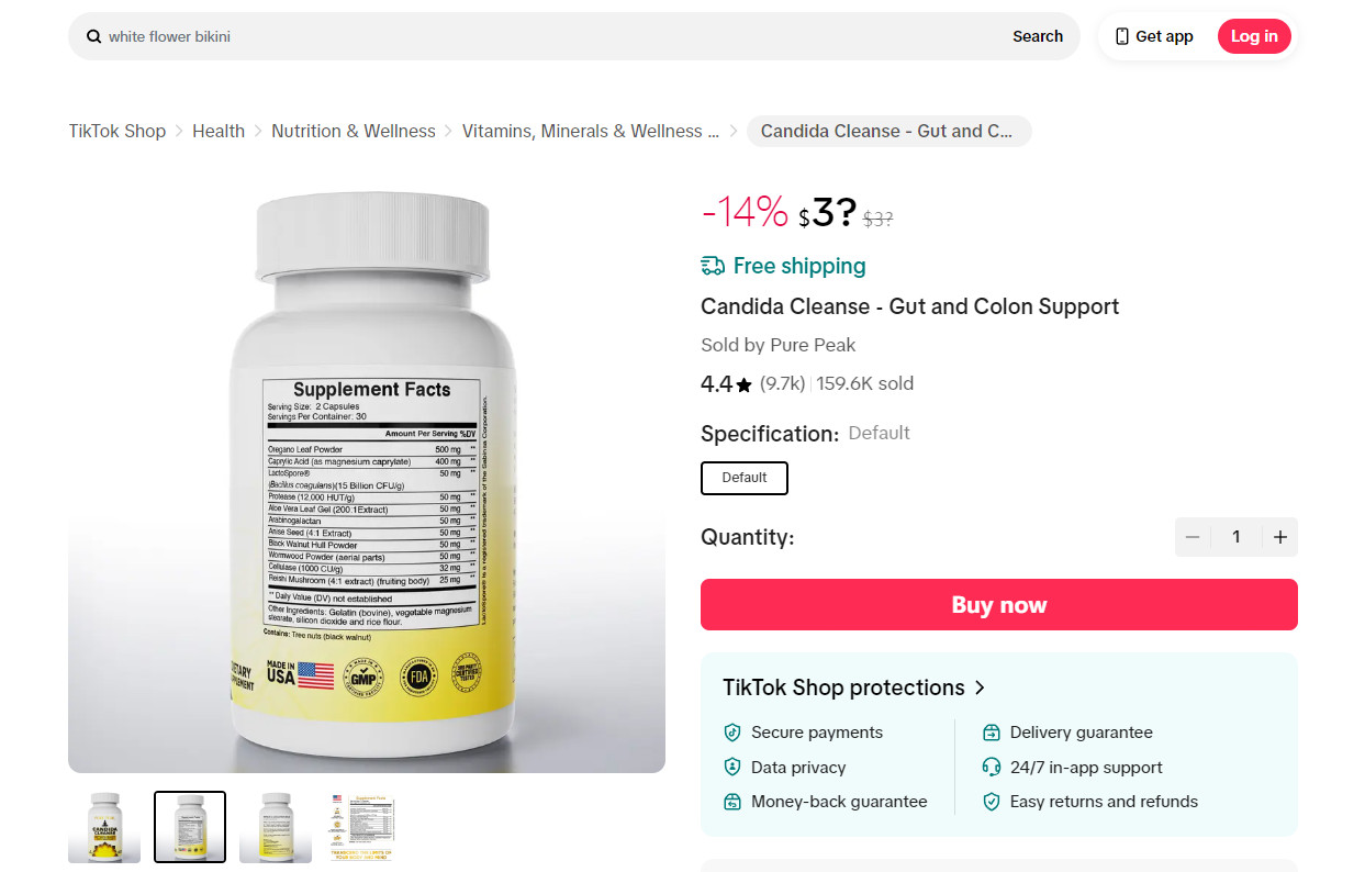 Candida Cleanse – Gut and Colon Support