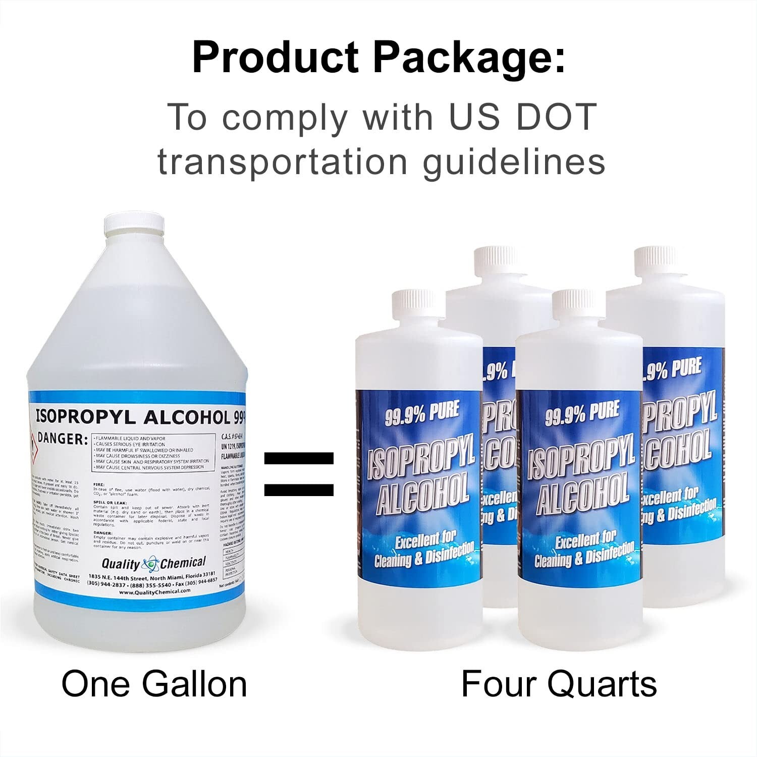 Isopropyl Alcohol Grade 99% Anhydrous (IPA) – 1 gallon (128 oz.)