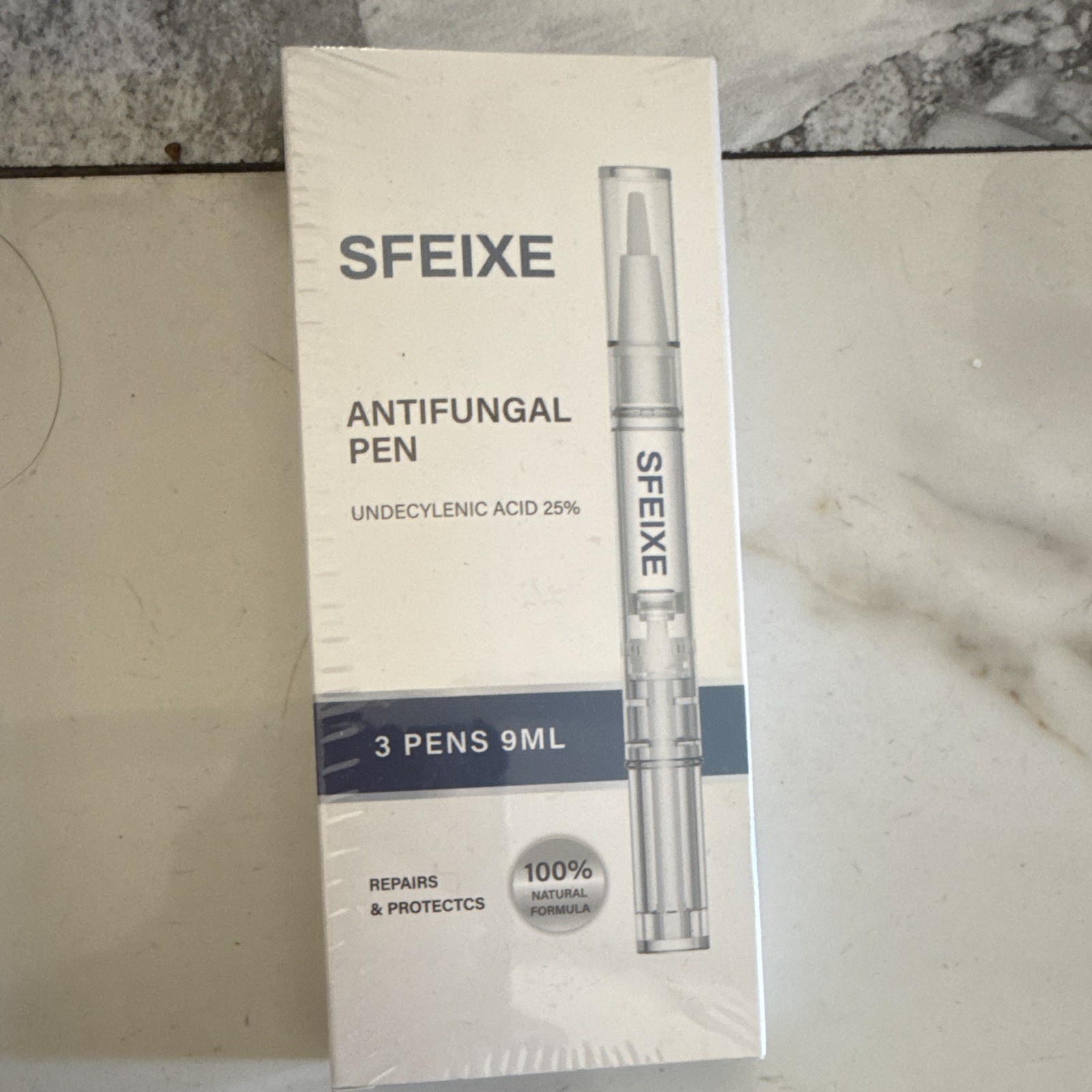 SFEIXE Antifungal Pen Undecylenic Acid 25% 3x 9ml Fast-Drying Feet/Nails