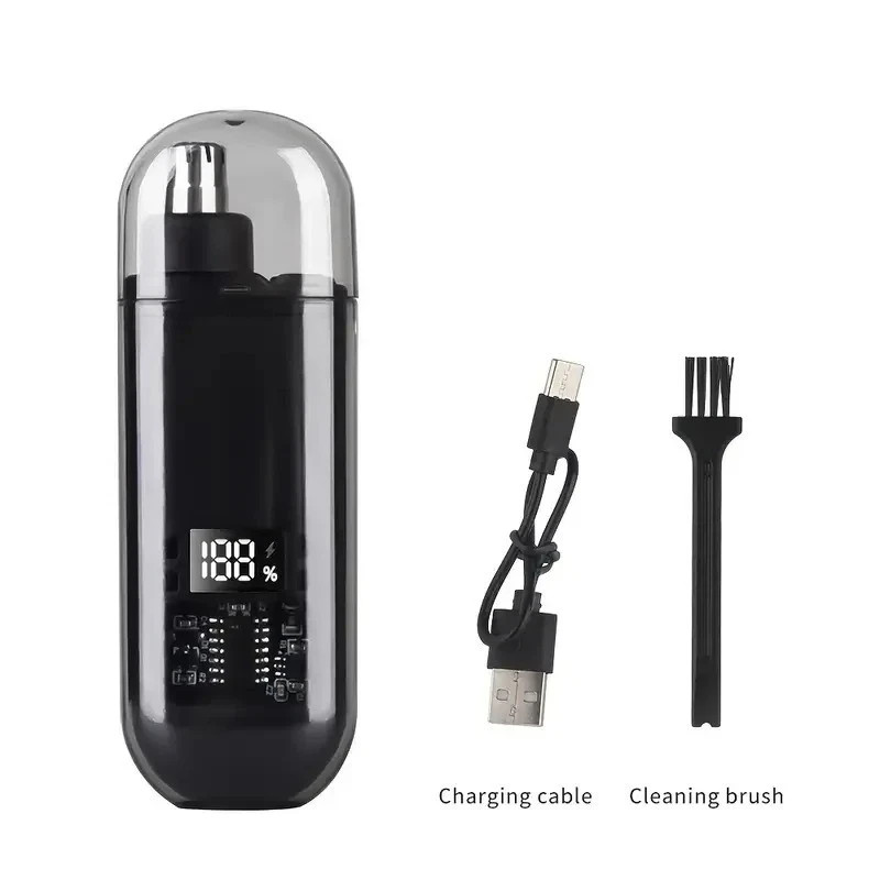 USB Rechargeable Nose Ear Hair Trimmer for Men Portable Clipper