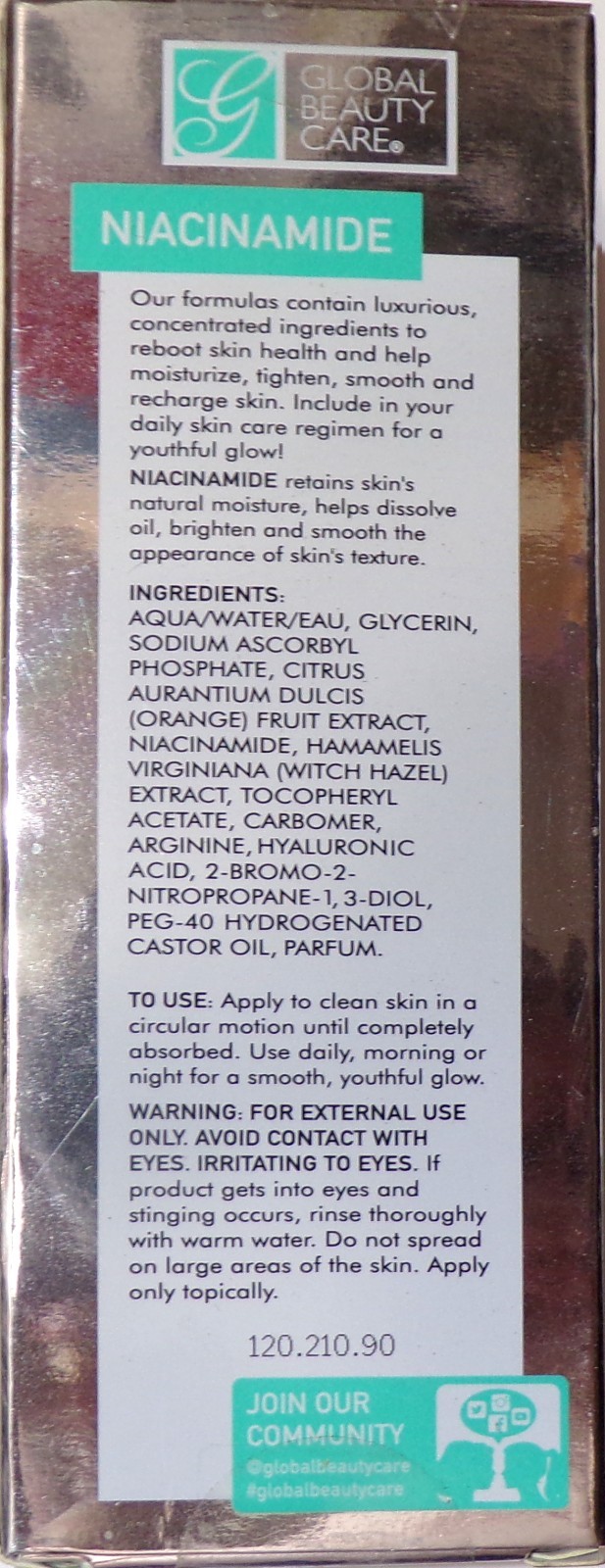Global Beauty Care Multi-Vitamin Serum Vitamins B,C,E & Niacinamide