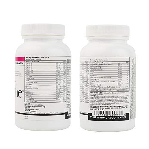 Vitadone is a Powerful Multivitamin Supplement to Fight 90 Count (Pack of 1)