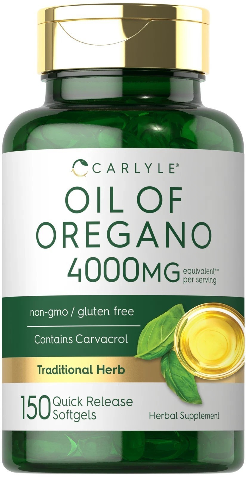 NEW Oregano Oil 4000 mg 150 Softgel Capsules | Contains Carvacrol
