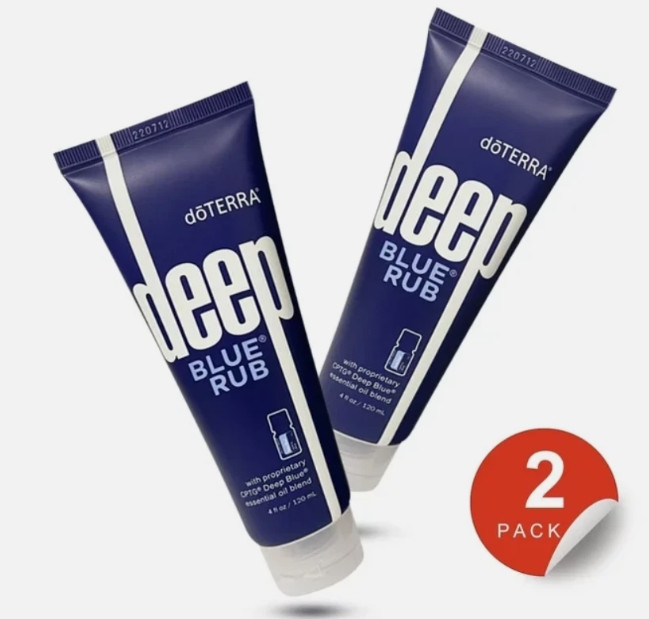 (2 PACK) DoTERRA Deep Blue doterra Rub Body Cream – 4 oz (exp 2028/02)