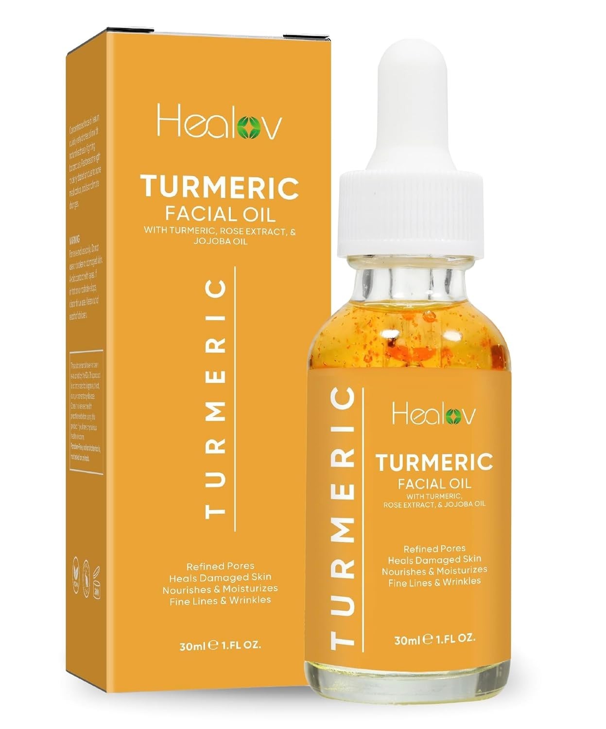 Turmeric Oil for Face & Body – All Natural Turmeric Skin Brightening Oil…