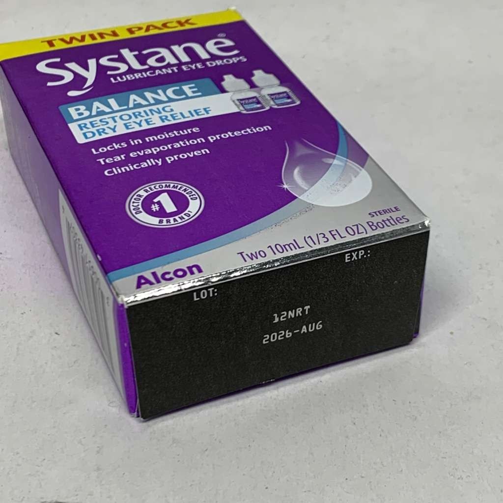 🔥✅ Systane Balance Lubricant Eye Drops Twin Pack 10mL Exp 08/26+