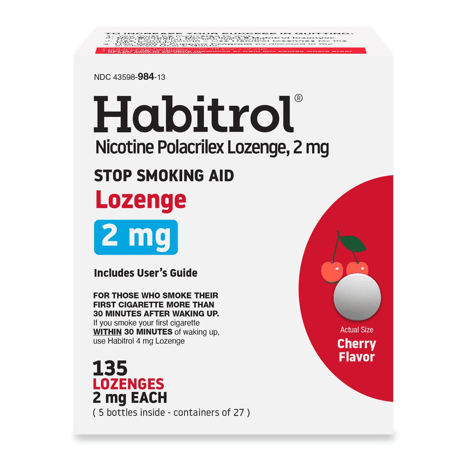– 2 Mg Cherry Flavor 135 – To Reduce Quit Smoking