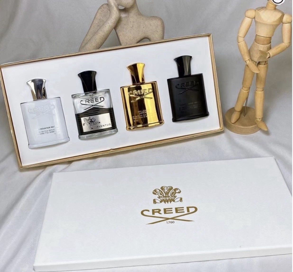 Creed 4 Piece Gift Set For Men New In Box 30ML Per Bottle Full
