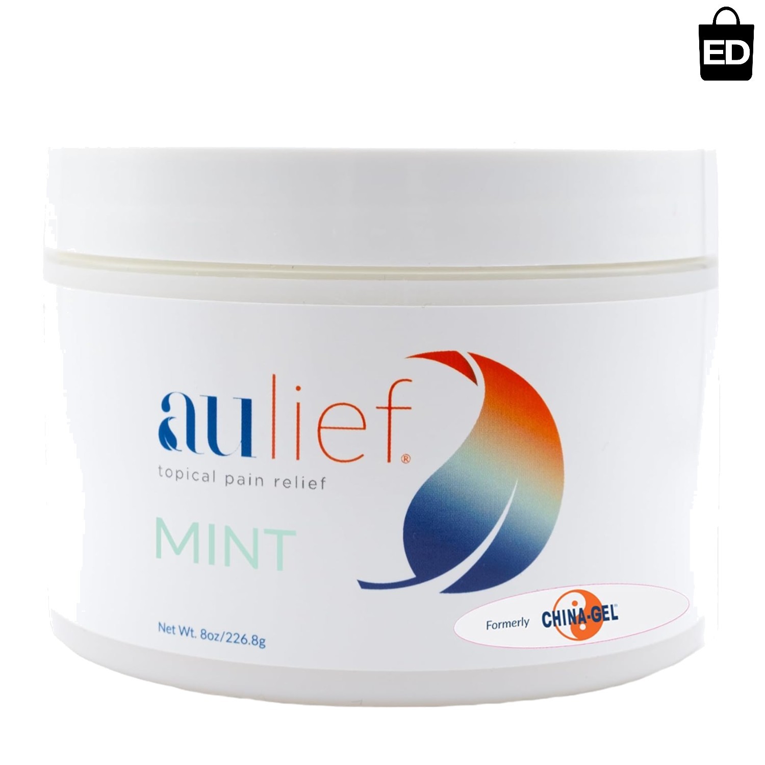 Aulief 8 oz Pain Relief Cream: Natural Mint Gel for Rapid Muscle & Joint Pain