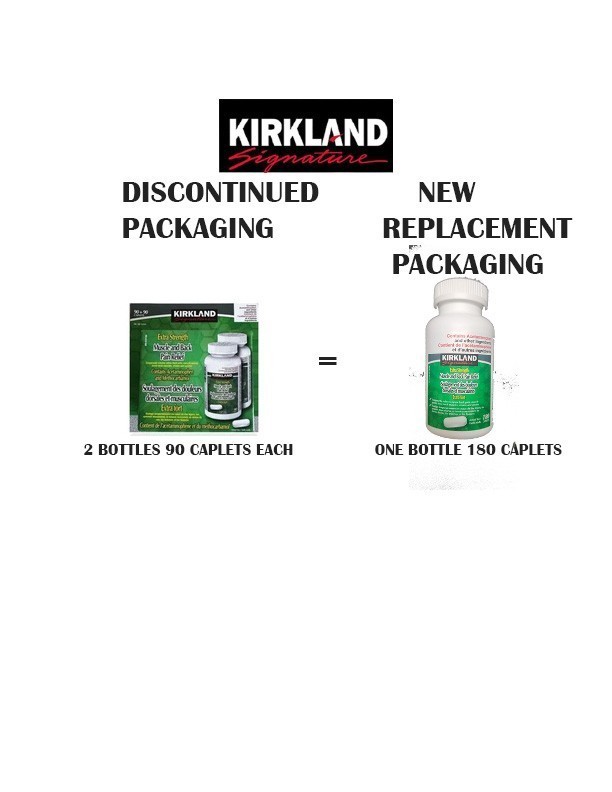 Kirkland Extra Strength Muscle & Back Pain Relief 180 Tabs- FAST SHIP From USA