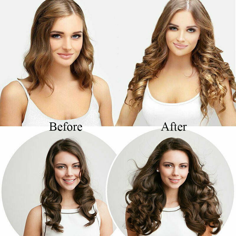 Double Weave Sew in Hair Extensions Weft Brazilian Remy Human Hair Full Head100g