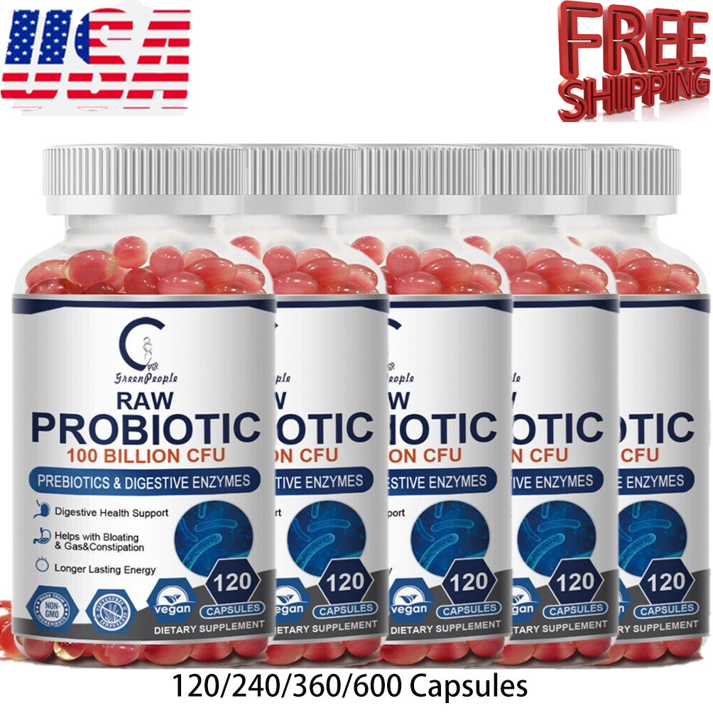 Probiotics 100 Billion CFU Potency Digestive Immune Health 120-600 Capsules