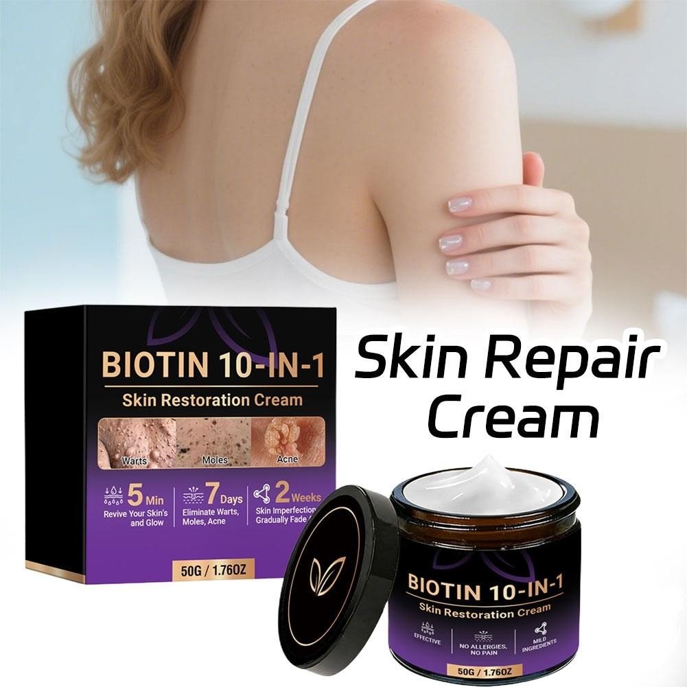 Biotin 10-in-1 Skin Restoration Cream, 2026 Professional Skin Treatment Cream