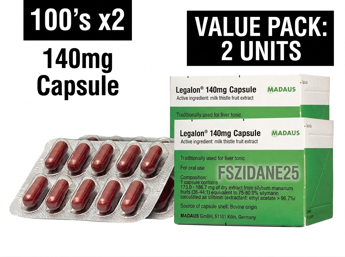 2 Box x 100’s LEGALON 140mg by Madaus Germany Traditionally Used For Liver Tonic