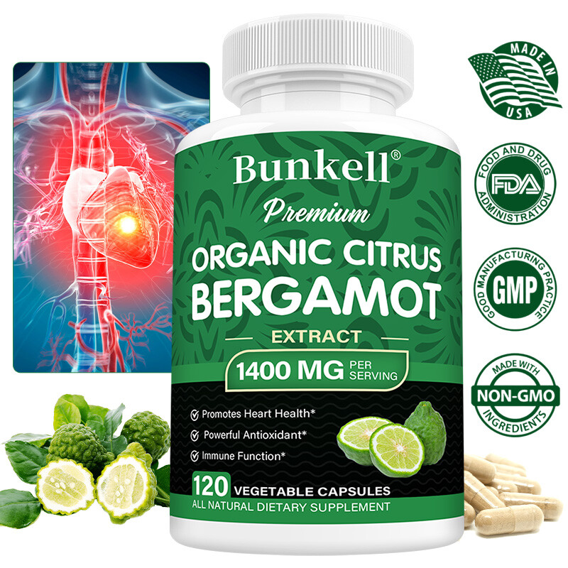 Bunkell Organic Citrus Bergamot 25:1 Bergamia Extract 1400 mg – Heart Health