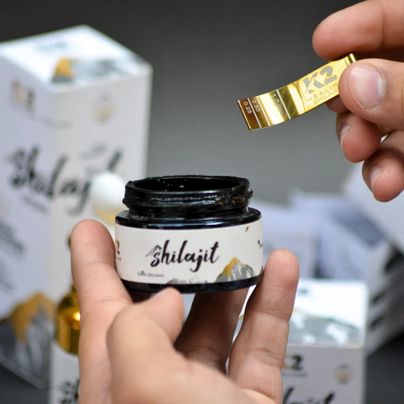 Organic Himalayan Shilajit 50 Gram Resin Authentic k2 shilajit Lab Tested