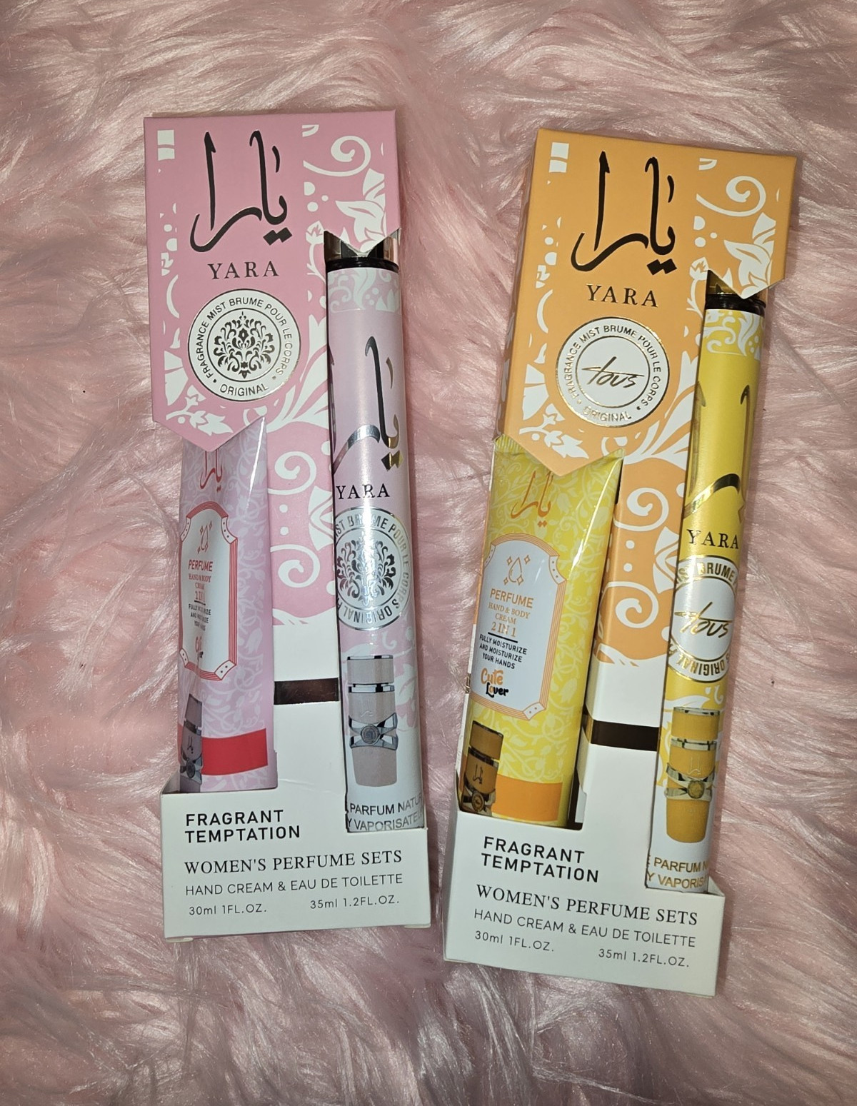 Cute Lover Yara Fragrant Temptation Gift Set 35ml EDT Spray + 30ml Hand Cream
