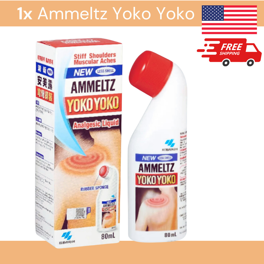 Ammeltz Yoko Yoko Less Smell Analgesic Liquid Relief Muscle Pain 80 ml Free Ship
