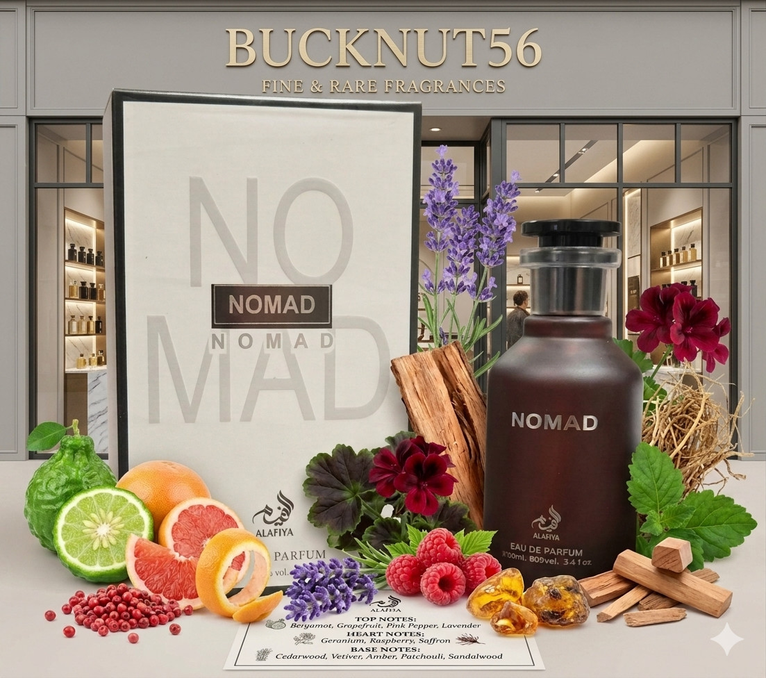 NOMAD by ALAFIYA EAU de PARFUM 100ml 3.4oz NEW AROMATIC CITRUS SMOKY WOODY