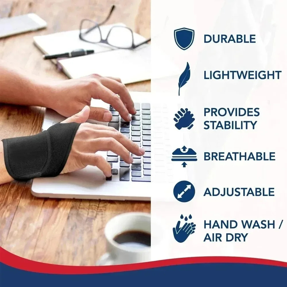 Adjustable Wrist Brace Support Strap for Carpal Tunnel Arthritis Sprain Pain Rel