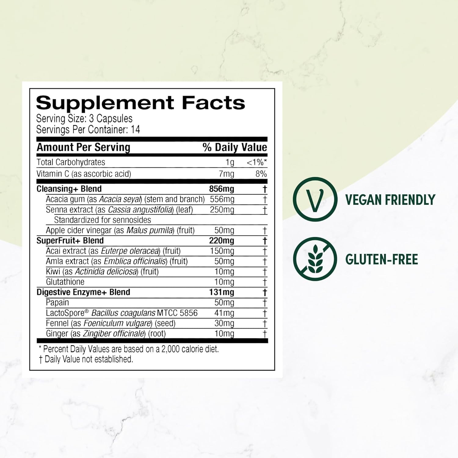 7-Day Detox Cleanse – Whole Body Cleanse & Detox Pills for Women & Men, Powered