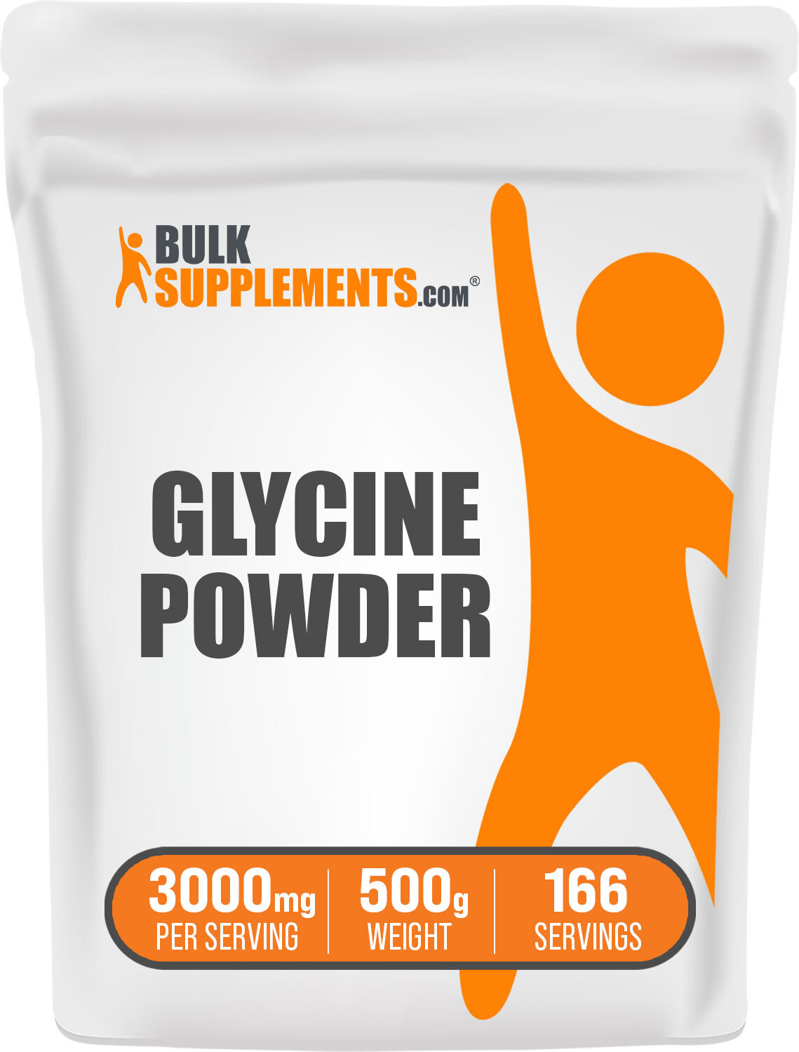 BulkSupplements Glycine Powder – Build Lean Muscle – 3000 mg Per Serving