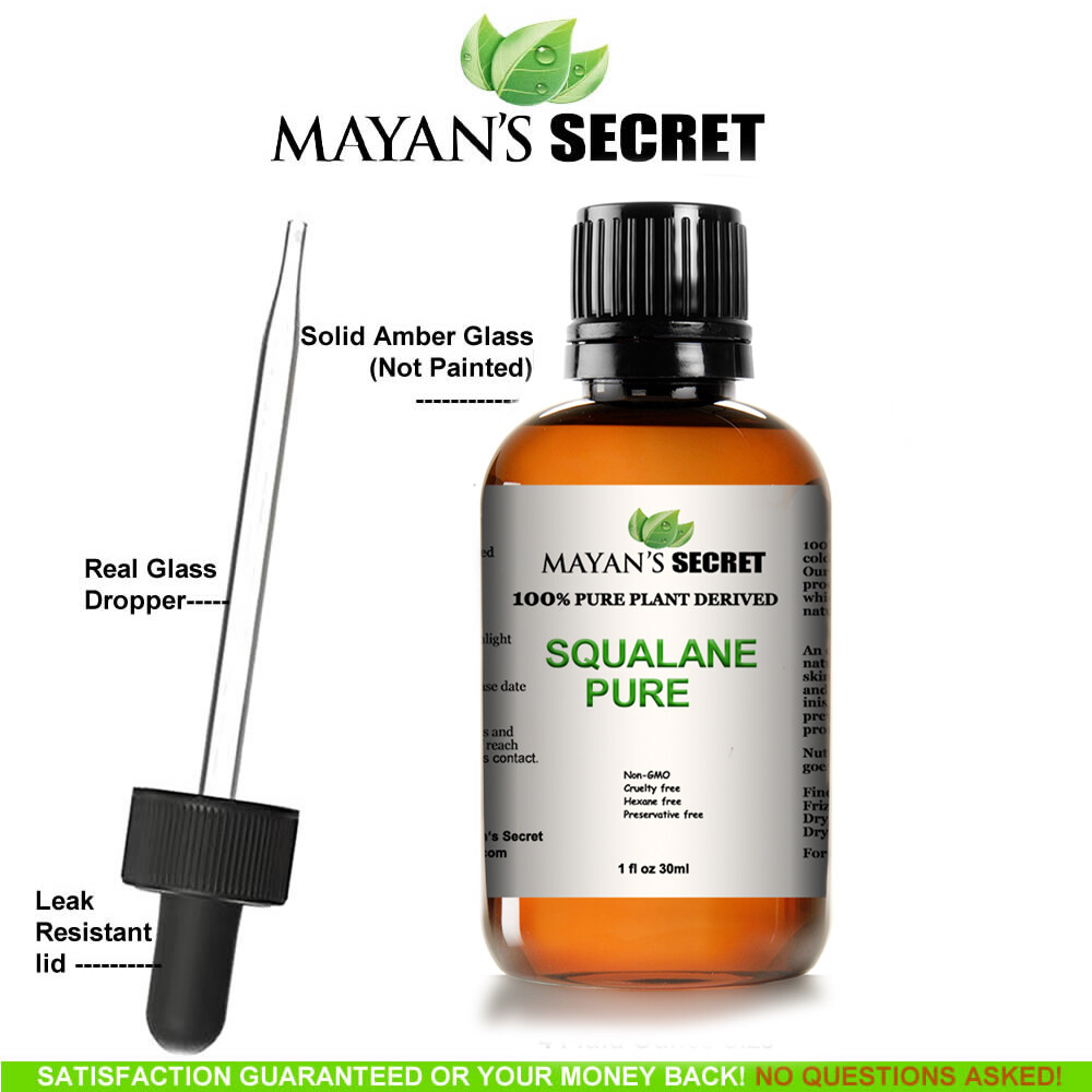 Squalane Oil – 1oz – Imported From Italy – Natural Anti Aging