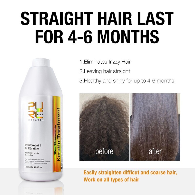 Pure Keratin Professional Hair Treatment, 33 Fl oz, 1000 ml