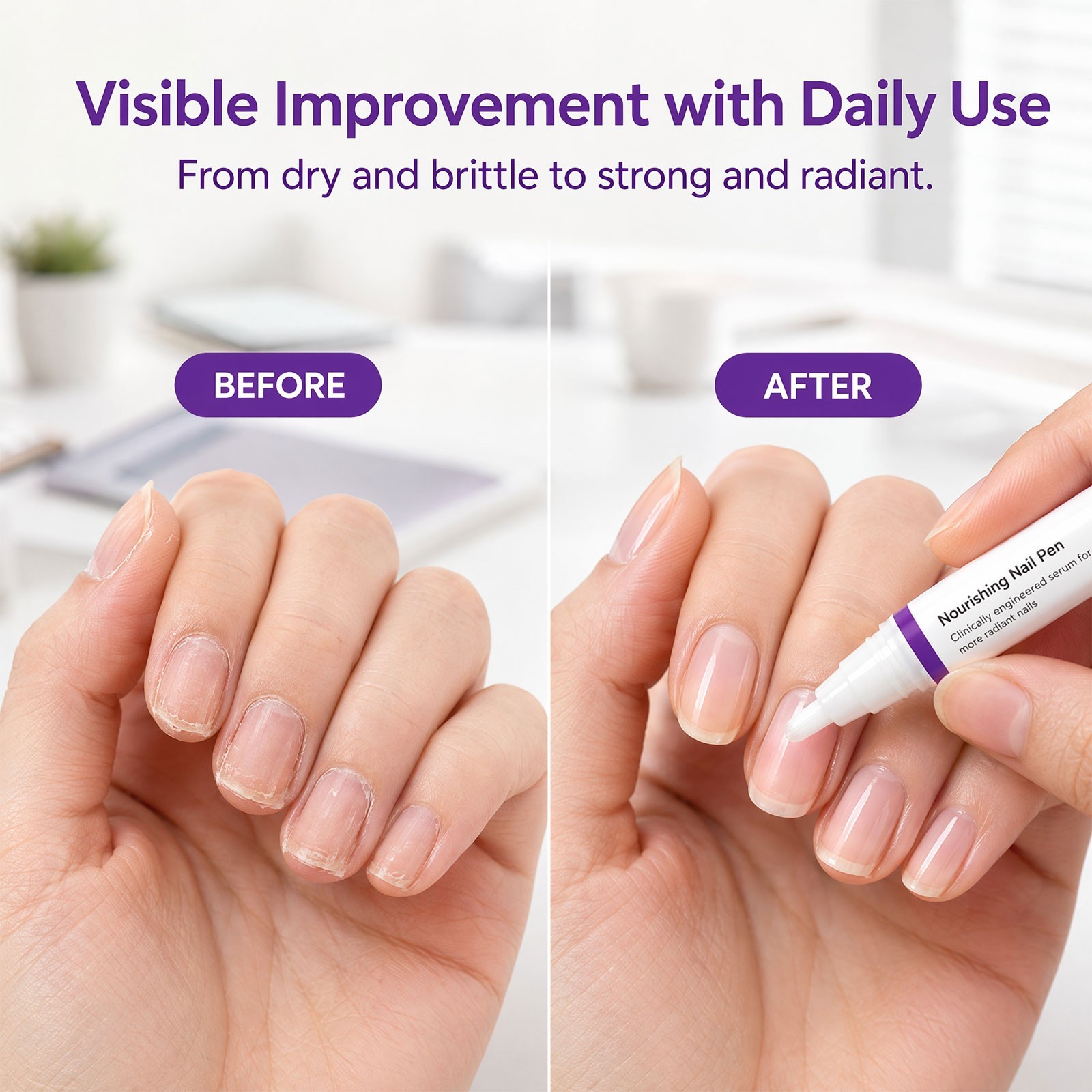 Qlear Beauty Nail Cuticle Oil Pen Light Hydrating Daily Nail & Cuticle Care