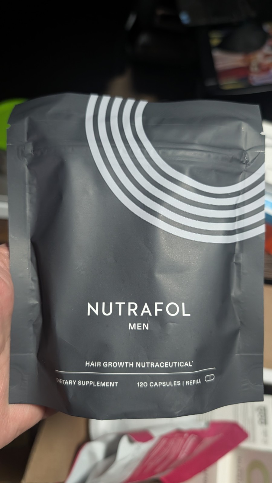 Nutrafol Men Hair Growth Nutraceutical 120 Capsules Refill Pouch