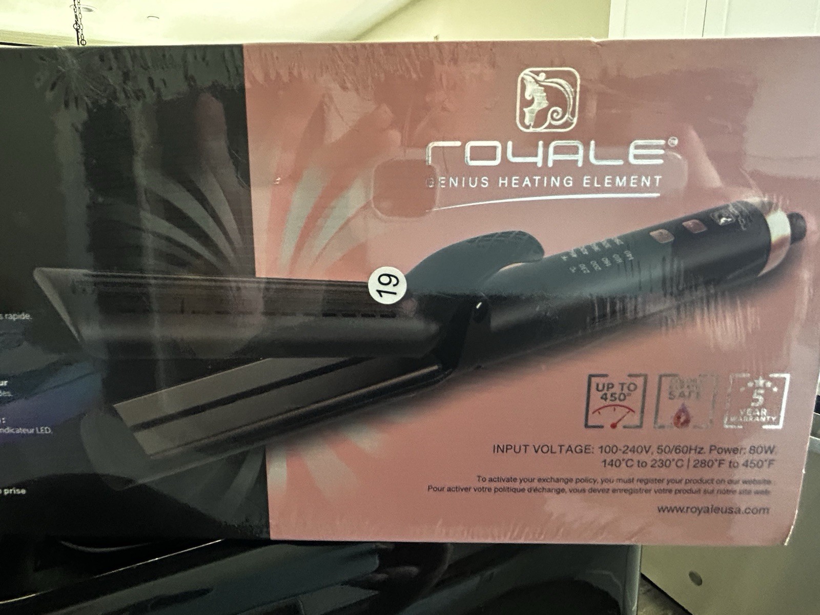 Royale New York Night Out Infra-Titanium Crimper, Infrared Heating, 450°F, 80W