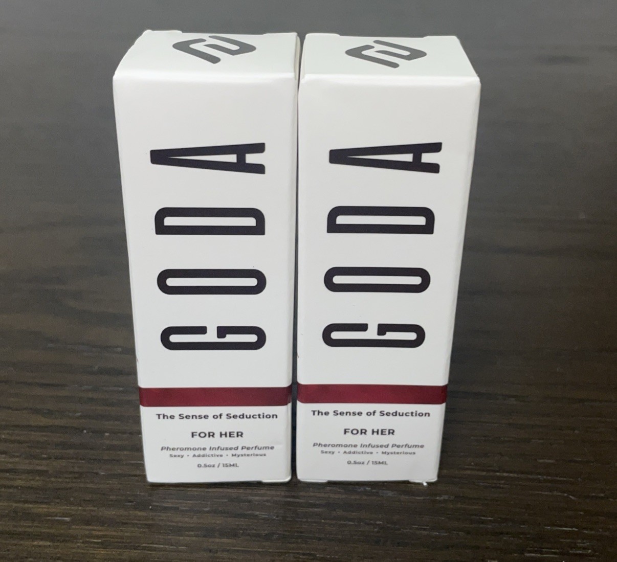 2 Goda For Her Pheromone Infused Perfume 0.5 fl oz 15ml Vegan Jasmine Peony Rose