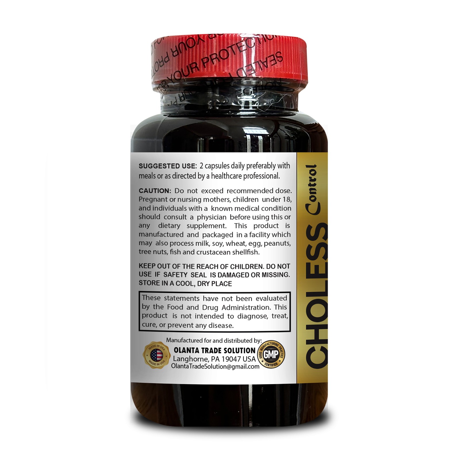 Choless Control Herbal Daily Support with niacin herbal complex Policosanol 1B