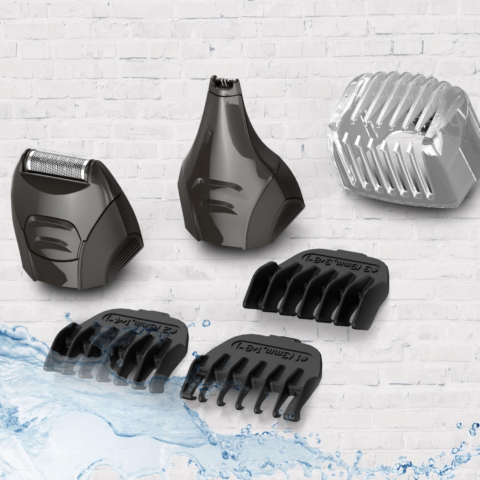 Remington All-in-One Grooming Kit, Lithium Powered, 8 8-piece set, Black