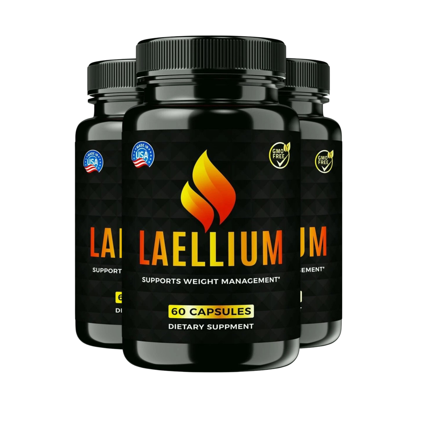 3-Pack Laellium Pills for Weight loss, Supports Weight Management – Capsules 180