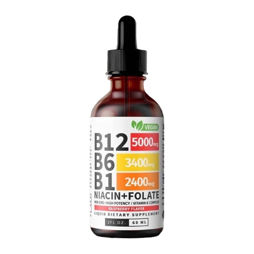 5 In 1 Vitamin B Complex – B6 B1 B12 Liquid Drops 5000mcg – Add 3 Only Pay 2 !