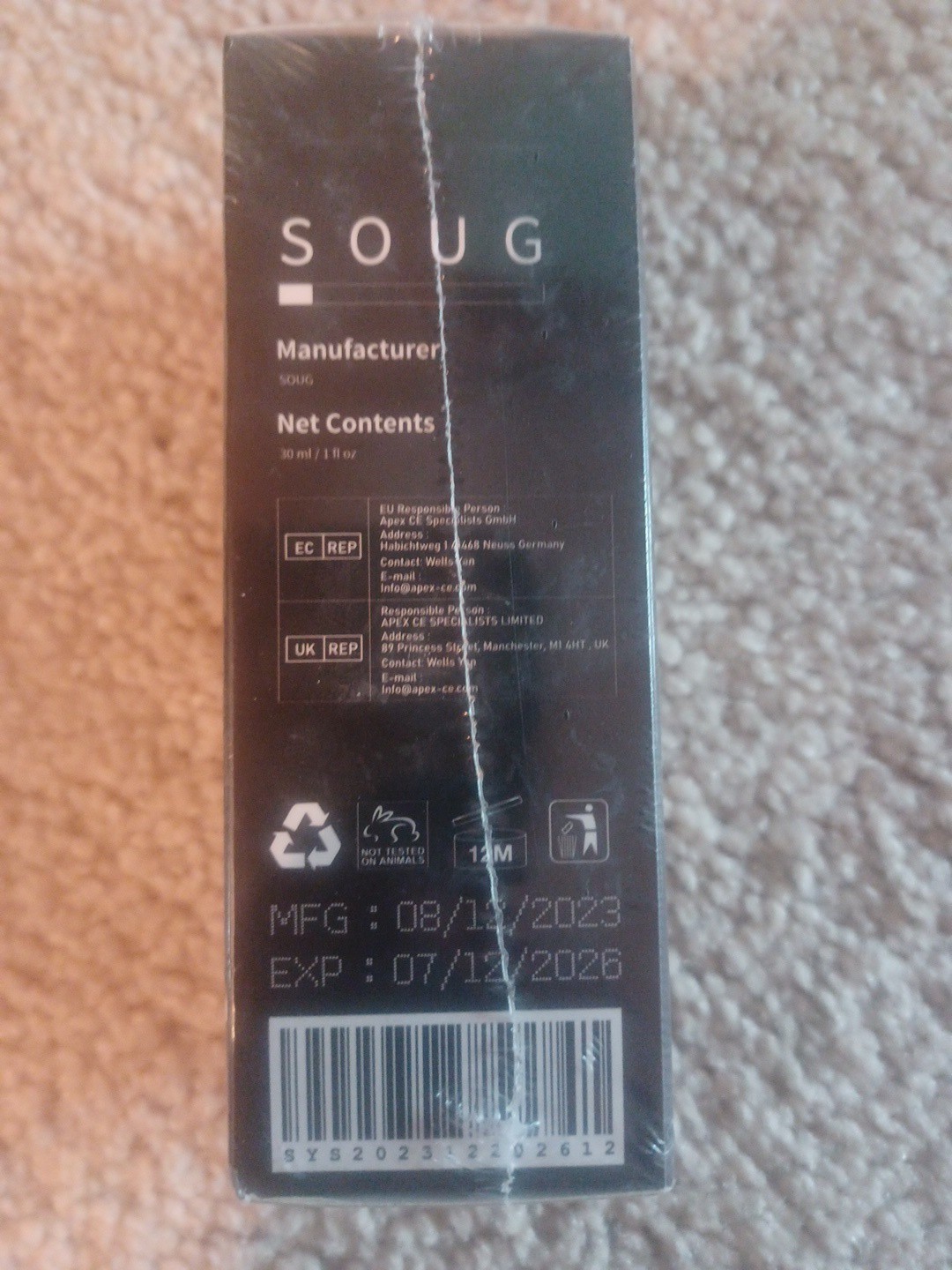 New Temporary Eye Tightener By Soug 30mL/ 1 Fl oz Expires 07/2026 – Sealed
