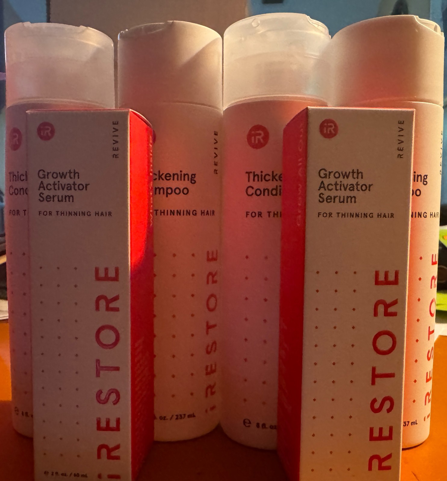 iRestore Hair Growth System For Thin Hair Shampoo, Conditioner, Serum x2