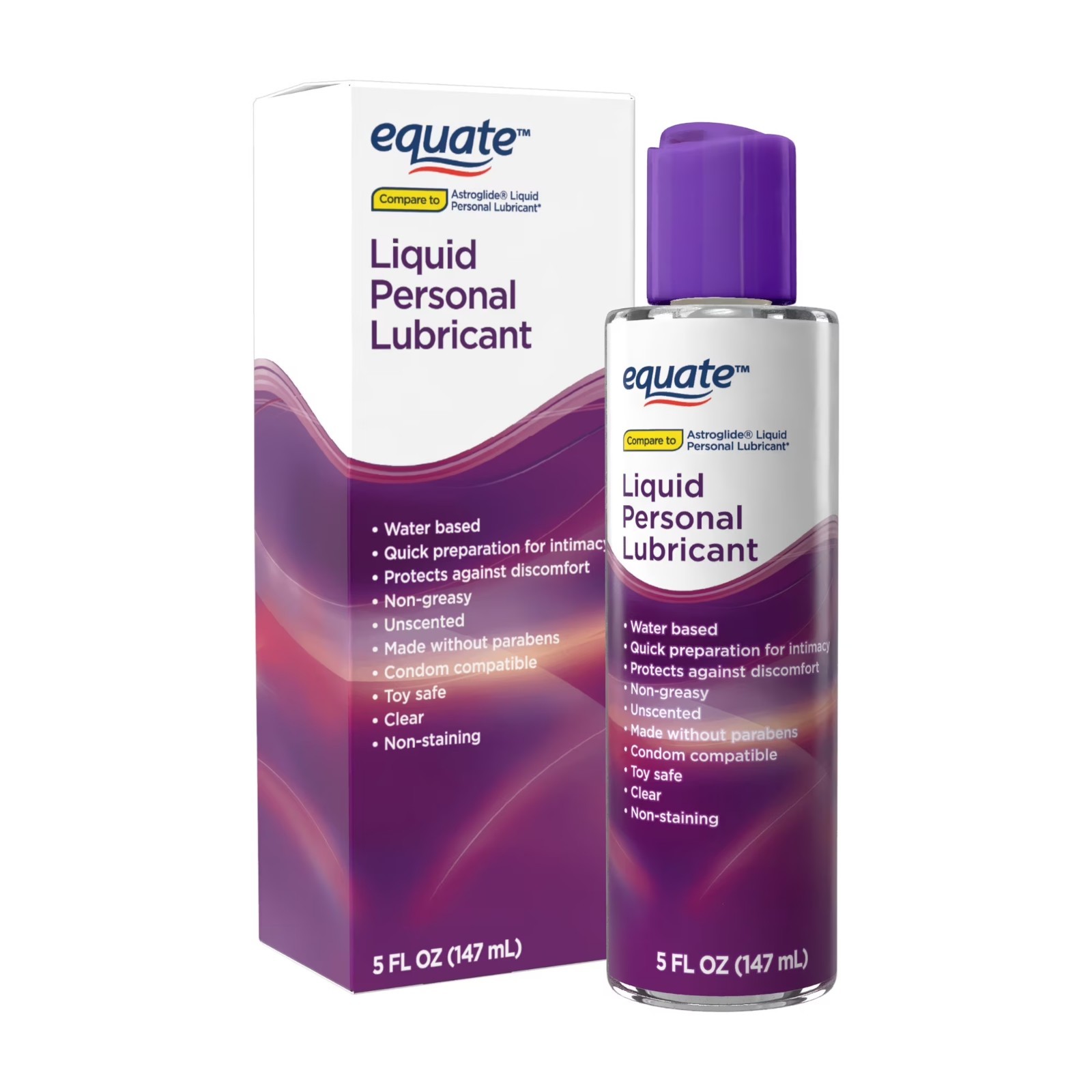 Equate Water Based Personal Lubricant Liquid, 5 oz