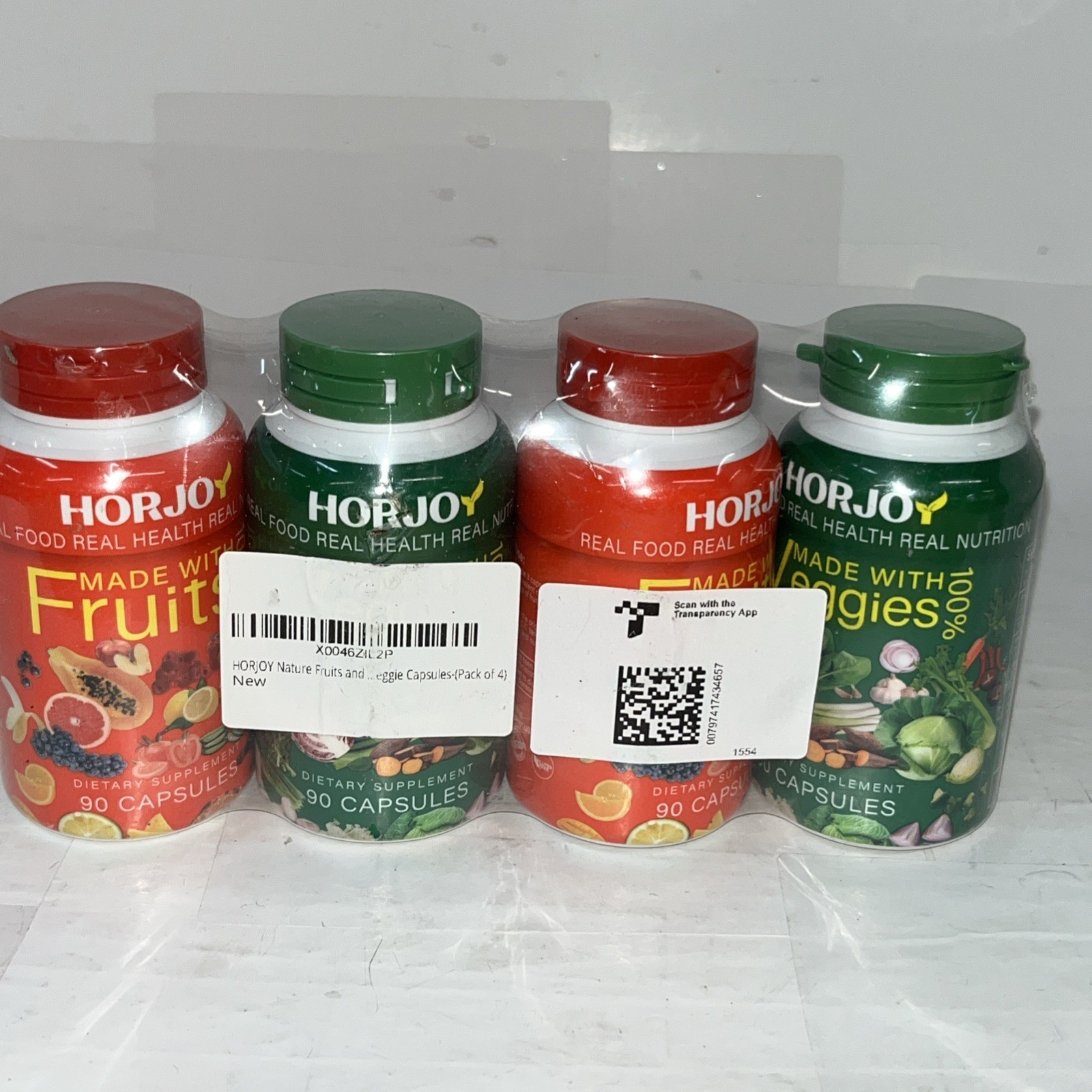 HORJOY Fruits Veggies/Vitamins Supplements Dietary Nutritional 180ct Exp12/2026