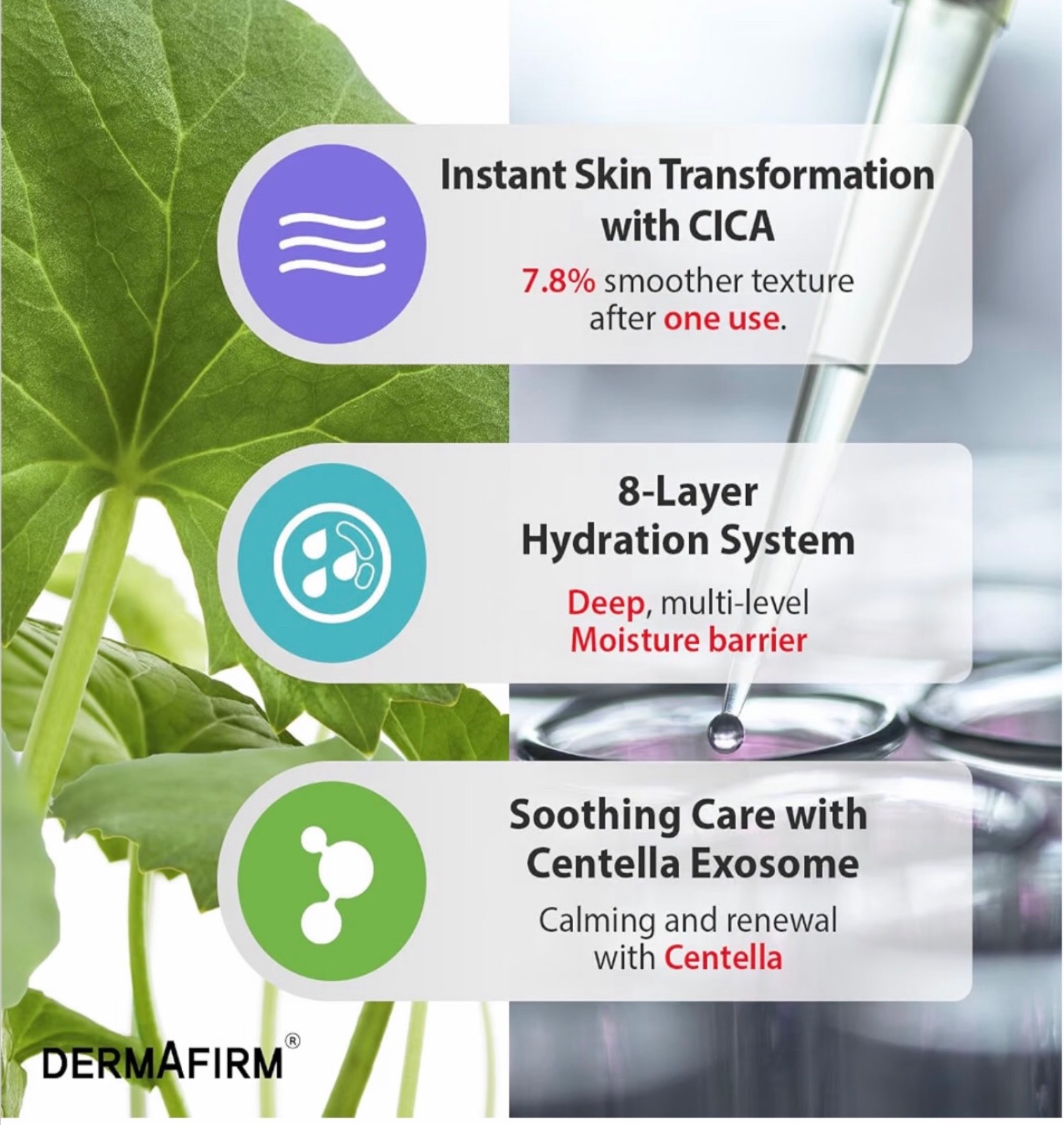 Dermafirm Cica A.C Stater Kit Lot of 4 Acne Skin Care Toner Serum Spot Cream