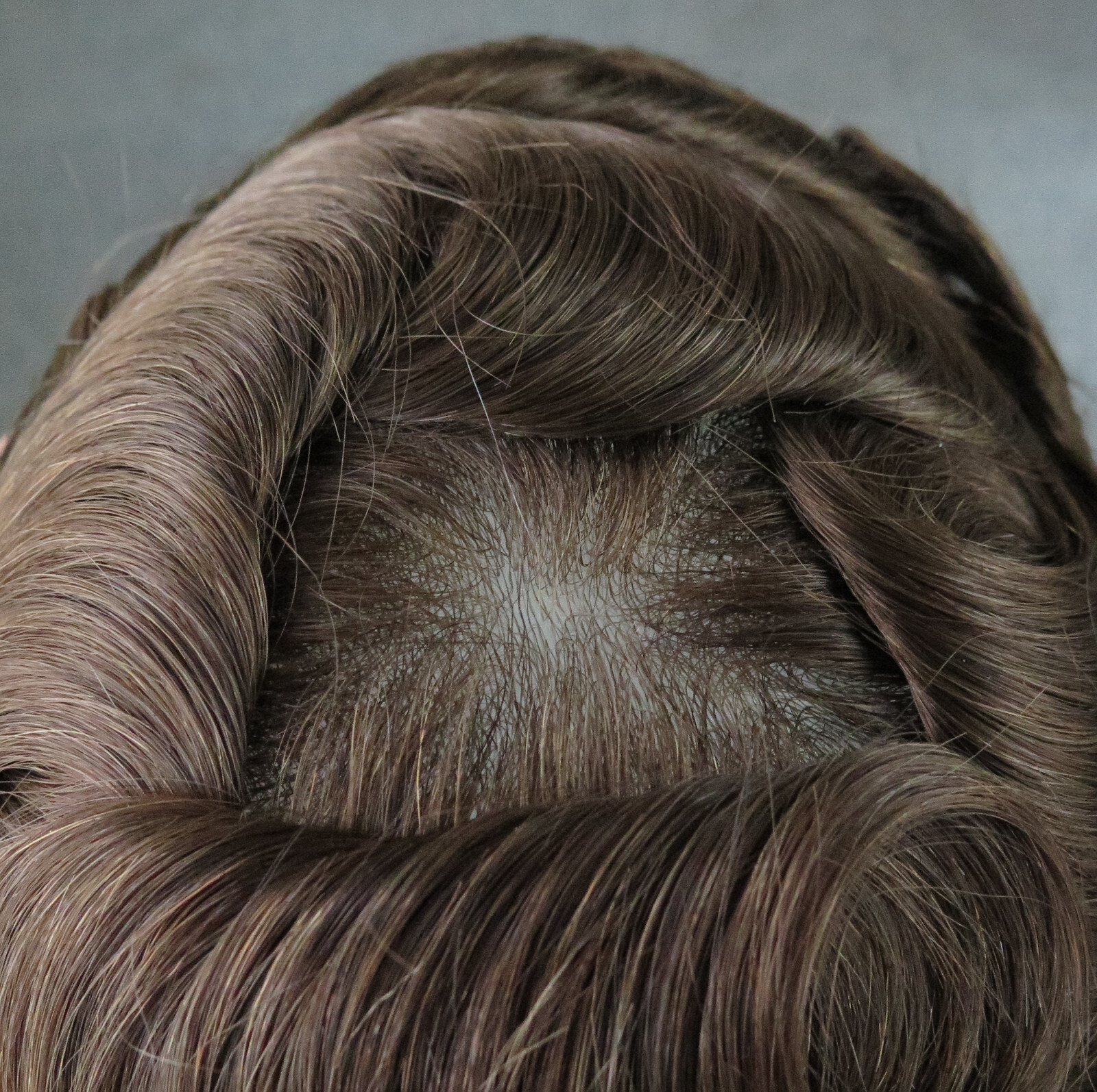 Mens Toupee Human Hair Replacement System Gent Hairpiece Ultra Thin Skin 0.02mm