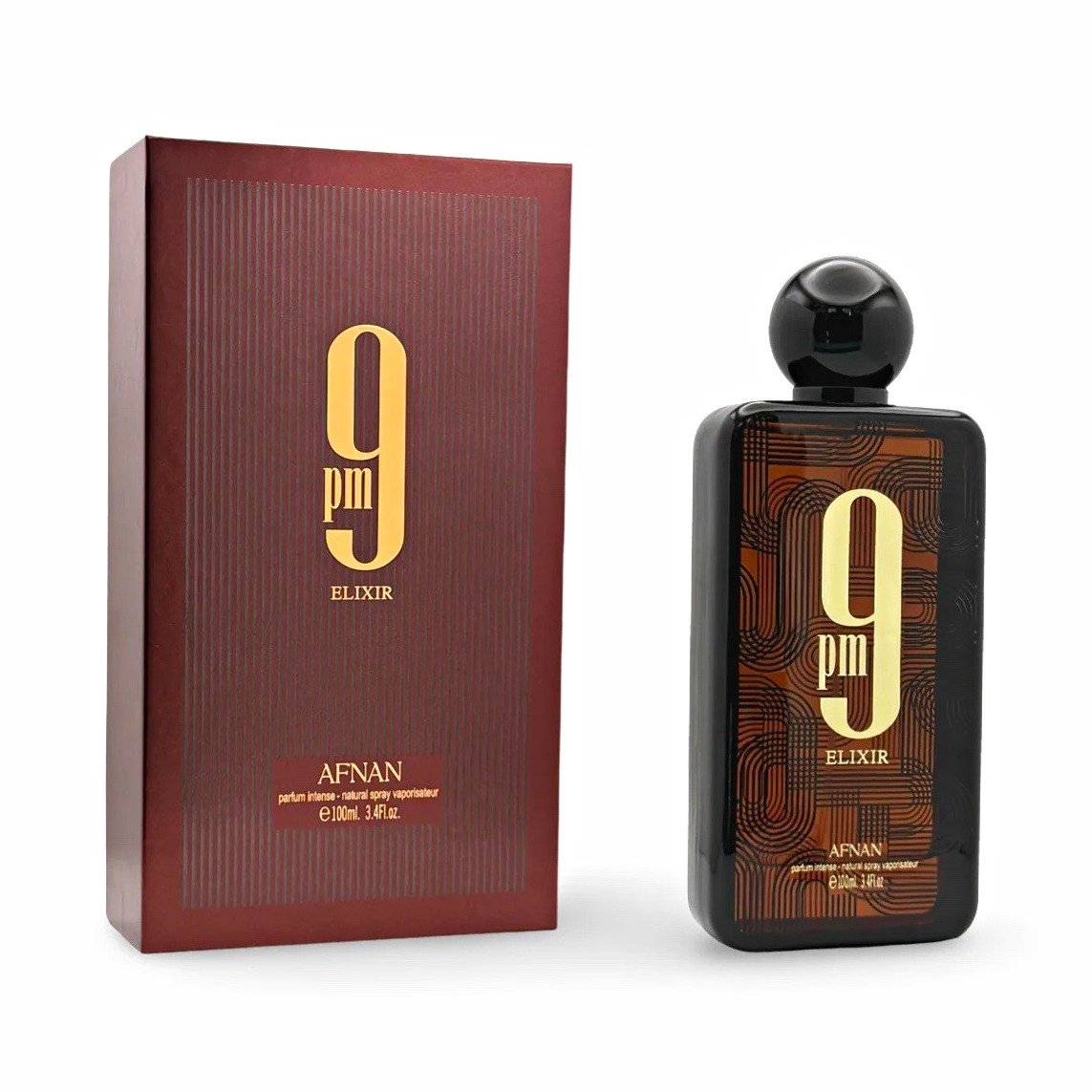 Afnan 9PM Elixir Eau de Parfum Spray 3.4 fl oz / 100 ml Regular Size