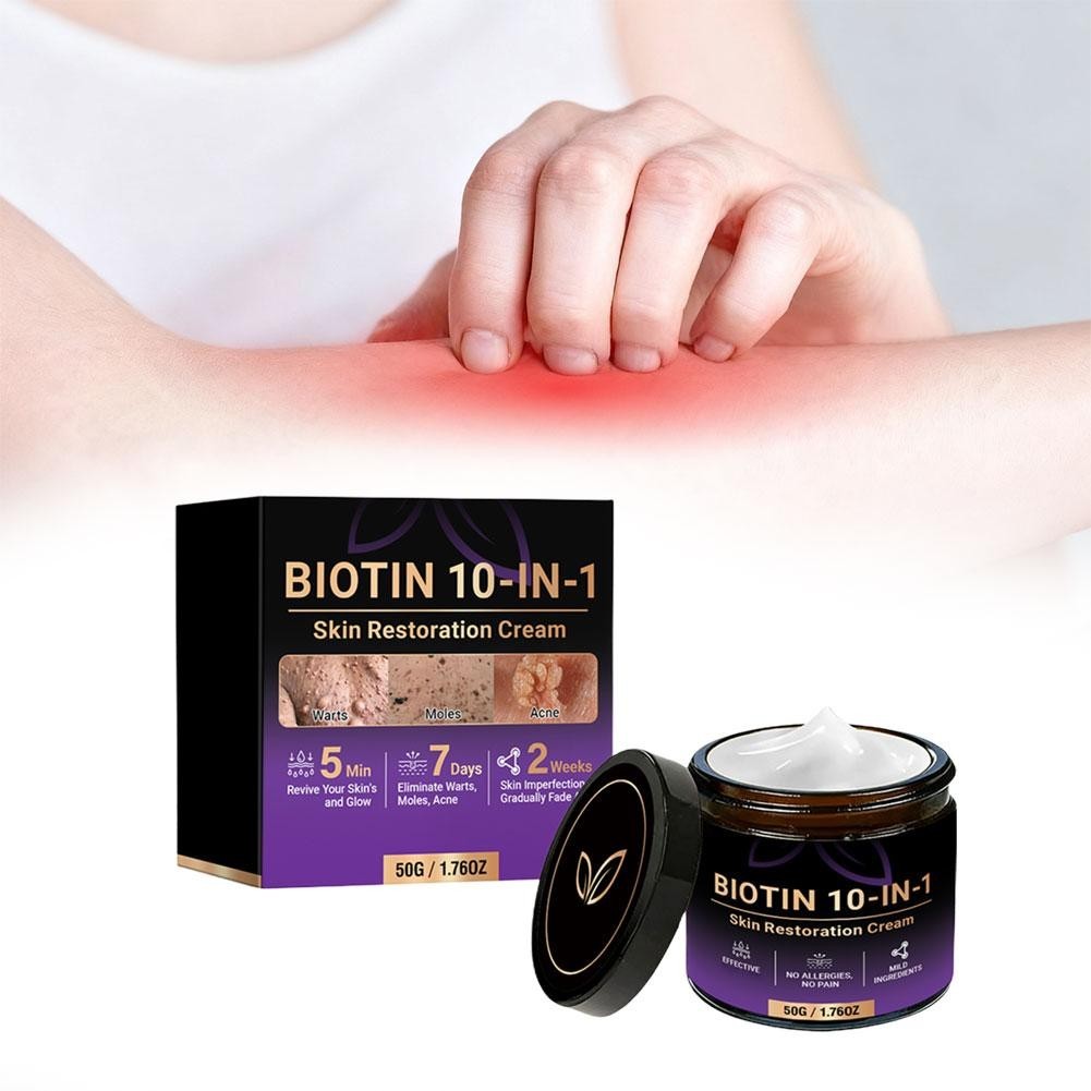 Biotin 10-in-1 Skin Restoration Cream, 2026 Professional Skin Treatment Cream