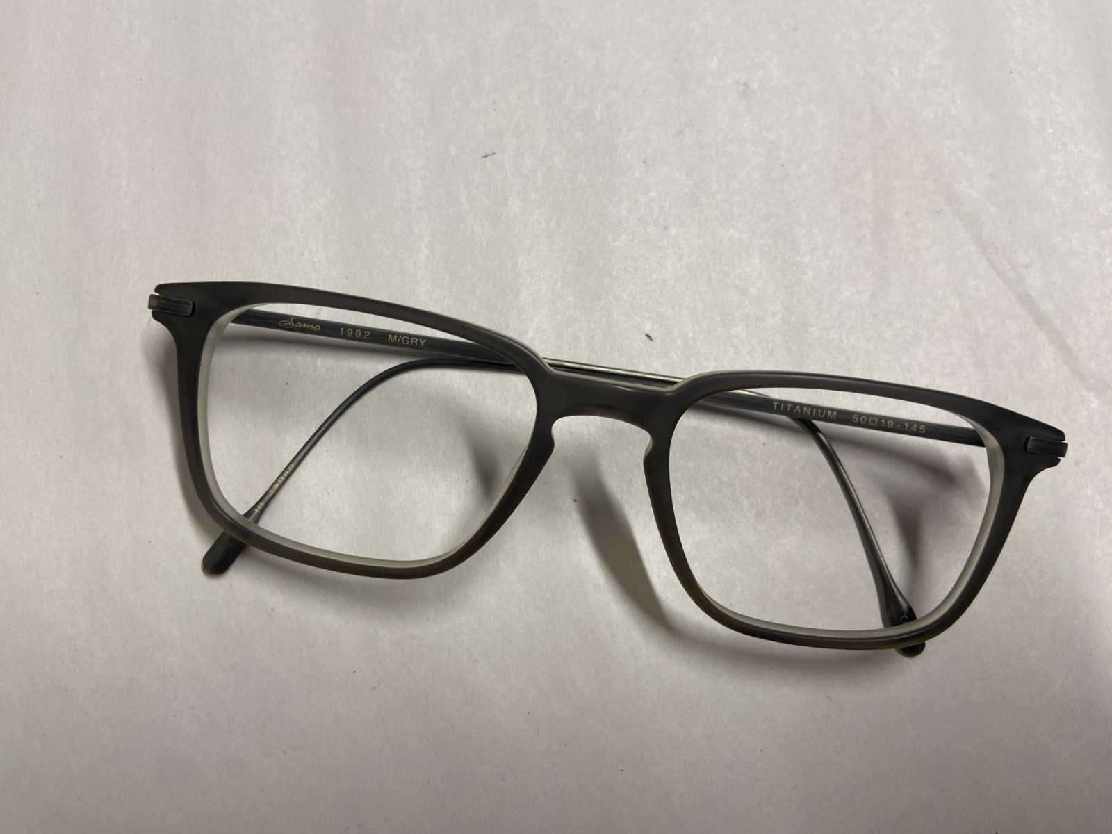 Sama 1992 M/GRY Gray Eyeglasses Japan