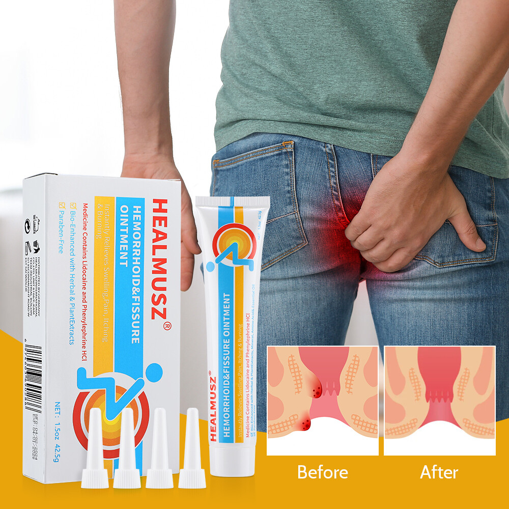 Hemorrhoid Cream and Treatment & Fissure Ointment, Fast Relief Healing Formula