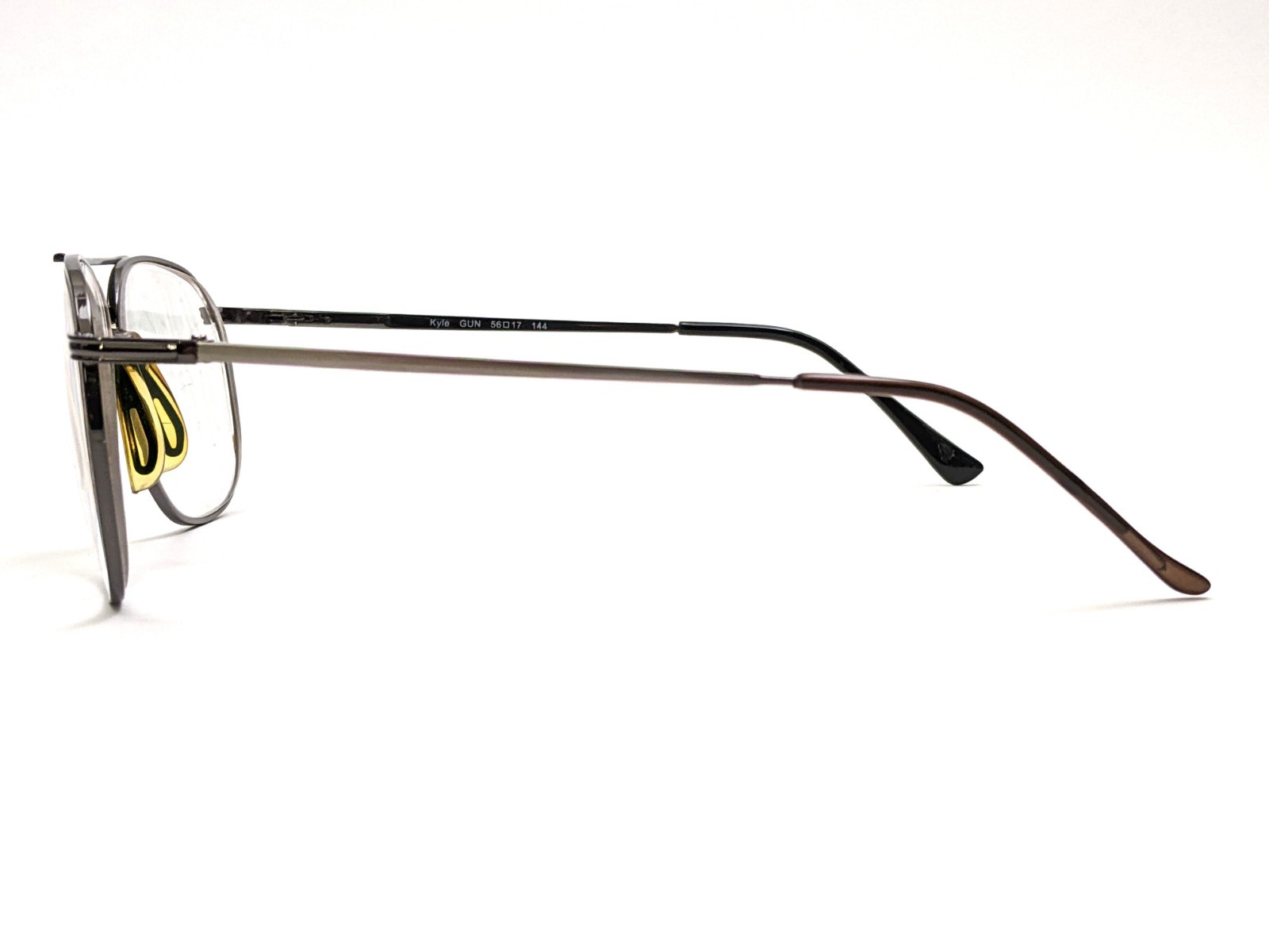 Unknown TR167 A.S. Kyle Gun Pilot Full Rim Eyeglasses Frames: Gunmetal 46-19-140
