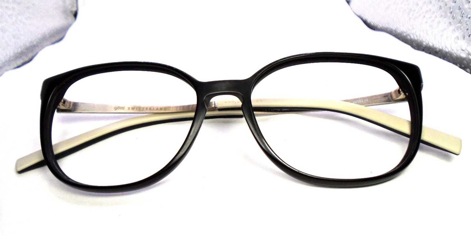 Gotti Switzerland TETO BLK-M Black 51-16-140 Eyeglasses Frames Japan