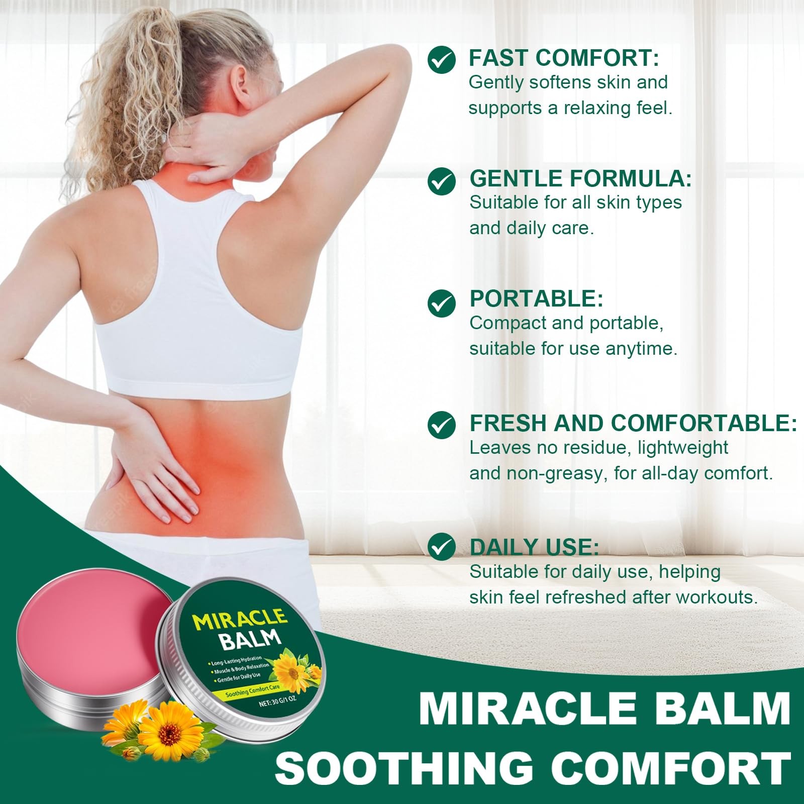 Akeeronn Miracle Balm, 2 Pack Balm Cream 1 Ounce (Pack of 2), Green