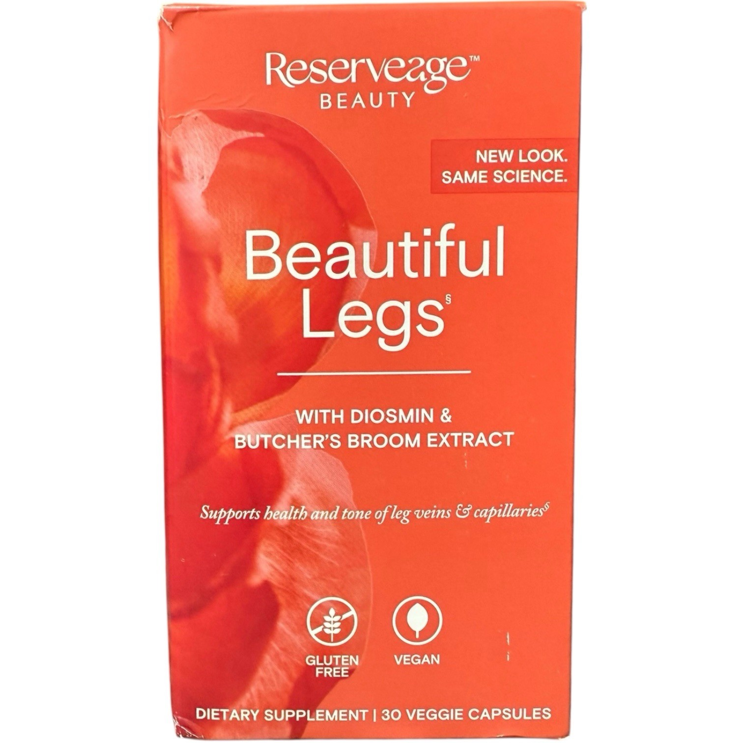 (2) Reserveage Beauty Beautiful Legs 30 Veggie Capsules Exp-08/2026 Free Ship!